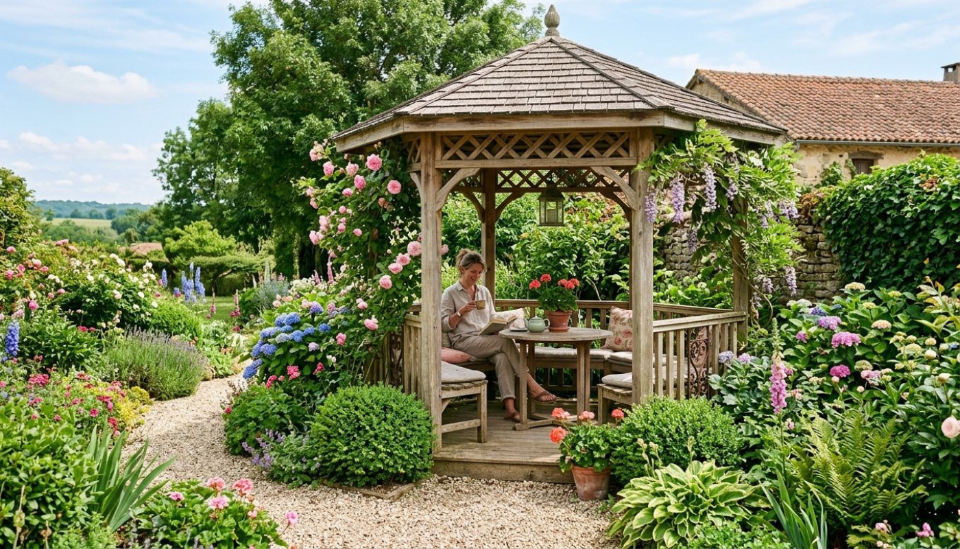 Comment intégrer une gloriette en bois dans votre jardin ?